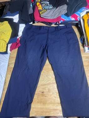 Lauren Ralph Lauren Mens Dress Pants Trousers Navy Blue